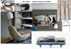 Circular movements and flows - color scheme (neutral)